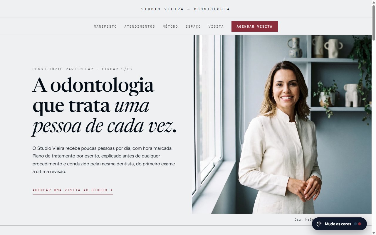Prévia do modelo Studio Vieira Odontologia